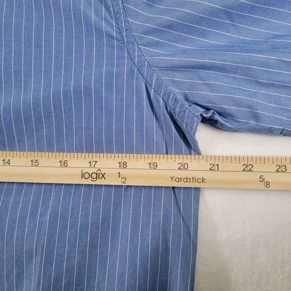 SCOTCH & SODA Large Men's Long Sleeve Button Down Shirt With Locker Loops Stripe - Picture 12 of 13